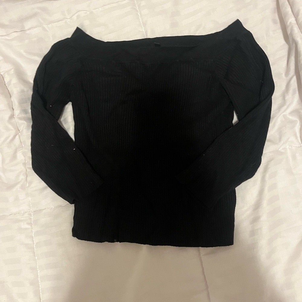 Black Off-Shoulder Top
